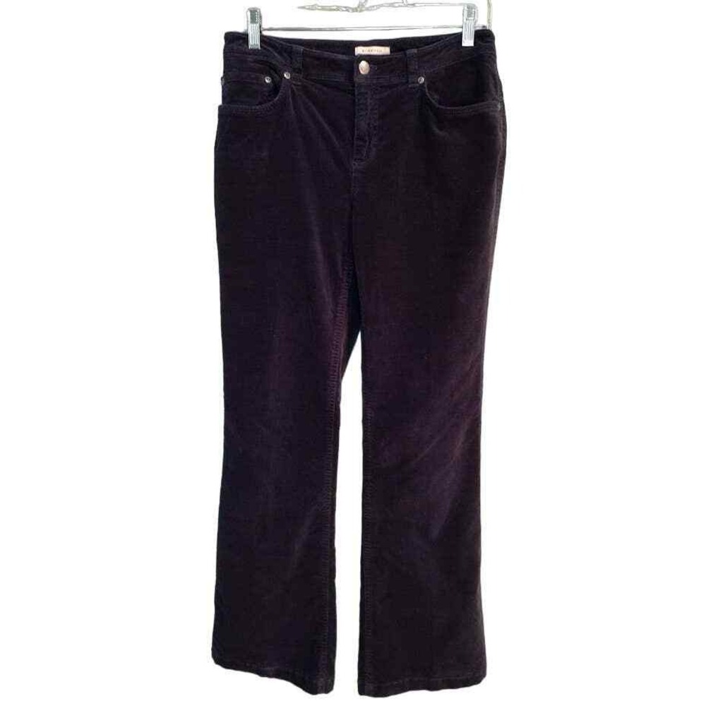 Jones New York Sport Stretch Velour‎ Bootcut Pants, Navy, Size 4